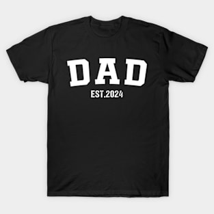 Dad Est. 2024 Expect Baby 2024, Father 2024 New Dad 2024 T-Shirt